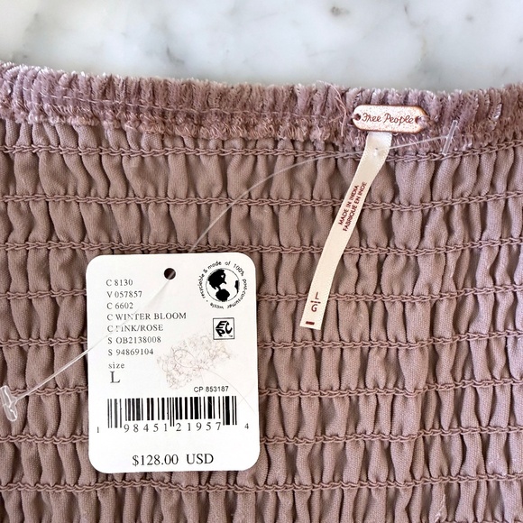 NWT Free People Farrier Velvet Mini Dress | Women’s Large | Holiday Party Pink - Picture 4 of 7